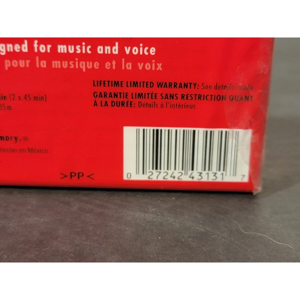 Sony Blank Cassette Tape High Fidelity‎ HF 90 Minute Audio Recording